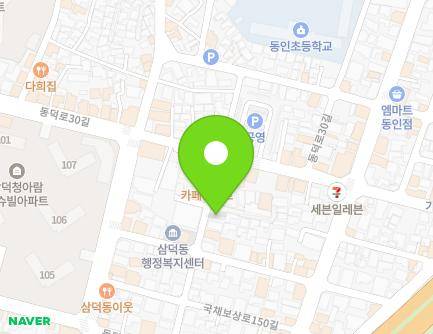 104-43 Dongdeok-ro 30-gil, Jung-gu, Daegu, Republic of Korea Map