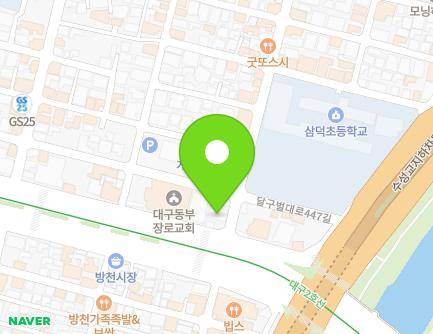 3 Dalgubeol-daero 447-gil, Jung-gu, Daegu, Republic of Korea Map