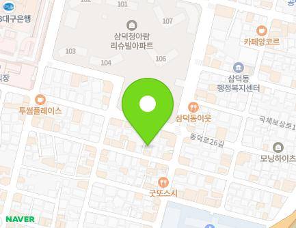 44-17 Dalgubeol-daero 445-gil, Jung-gu, Daegu, Republic of Korea Map
