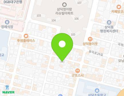 44-8 Dalgubeol-daero 445-gil, Jung-gu, Daegu, Republic of Korea Map