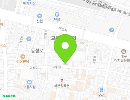 61 Gyodong-gil, Jung-gu, Daegu, Republic of Korea Map