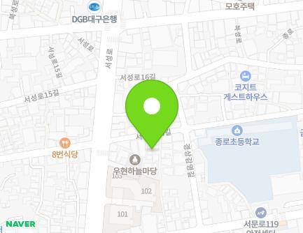19-29 Gyeongsanggamyeong-gil, Jung-gu, Daegu, Republic of Korea Map
