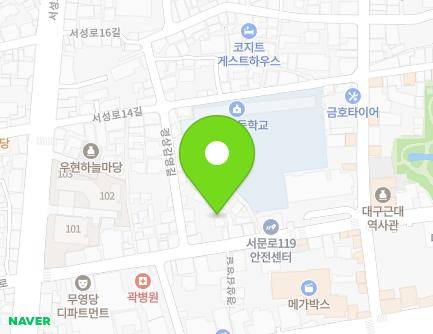 33-2 Gyeongsanggamyeong-gil, Jung-gu, Daegu, Republic of Korea Map