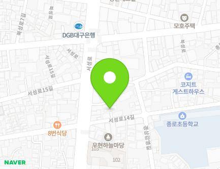9 Seoseong-ro 14-gil, Jung-gu, Daegu, Republic of Korea Map