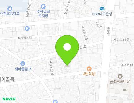 22-4 Seoseong-ro 13-gil, Jung-gu, Daegu, Republic of Korea Map
