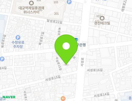10 Seoseong-ro 15-gil, Jung-gu, Daegu, Republic of Korea Map