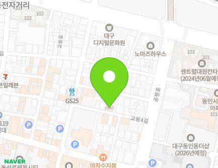 33-13 Gyodong 4-gil, Jung-gu, Daegu, Republic of Korea Map