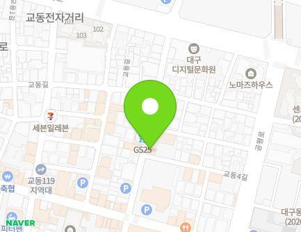 31 Gyodong 4-gil, Jung-gu, Daegu, Republic of Korea Map