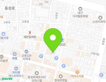 40-5 Gyodong 4-gil, Jung-gu, Daegu, Republic of Korea Map
