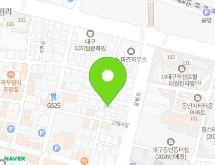 25-20 Gyodong 4-gil, Jung-gu, Daegu, Republic of Korea Map