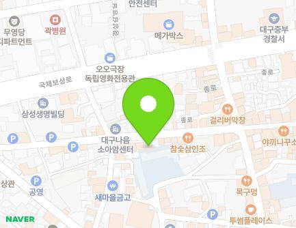 65 Jungang-daero 81-gil, Jung-gu, Daegu, Republic of Korea Map