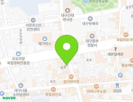 49 Jong-ro, Jung-gu, Daegu, Republic of Korea Map