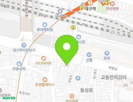 170-3 Taepyeong-ro, Jung-gu, Daegu, Republic of Korea Map