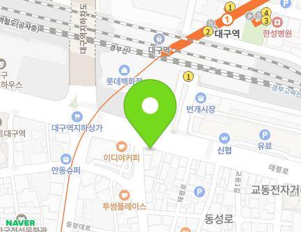 166 Taepyeong-ro, Jung-gu, Daegu, Republic of Korea Map