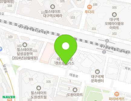 53 Taepyeong-ro, Jung-gu, Daegu, Republic of Korea Map