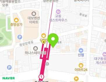 434 Jungang-daero, Jung-gu, Daegu, Republic of Korea Map