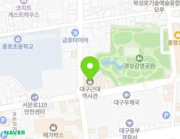 67 Gyeongsanggamyeong-gil, Jung-gu, Daegu, Republic of Korea Map