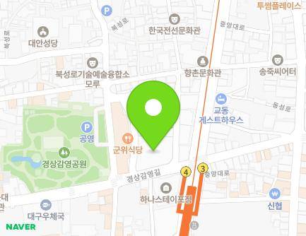 111 Gyeongsanggamyeong-gil, Jung-gu, Daegu, Republic of Korea Map