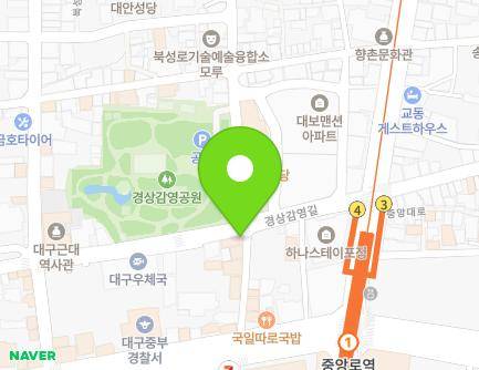 100 Gyeongsanggamyeong-gil, Jung-gu, Daegu, Republic of Korea Map
