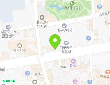 557 Gukchaebosang-ro, Jung-gu, Daegu, Republic of Korea Map