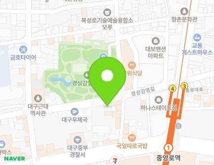 94 Gyeongsanggamyeong-gil, Jung-gu, Daegu, Republic of Korea Map