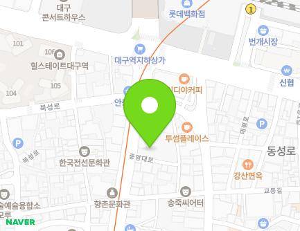 456-3 Jungang-daero, Jung-gu, Daegu, Republic of Korea Map
