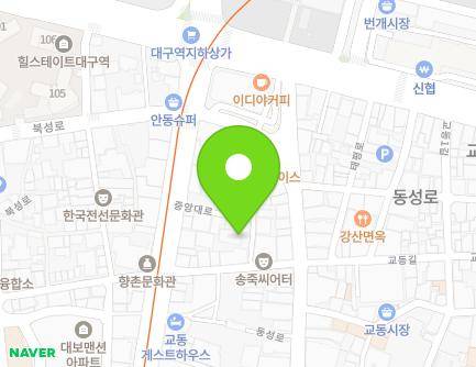 13-5 Gyodong-gil, Jung-gu, Daegu, Republic of Korea Map