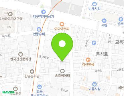 13-6 Gyodong-gil, Jung-gu, Daegu, Republic of Korea Map