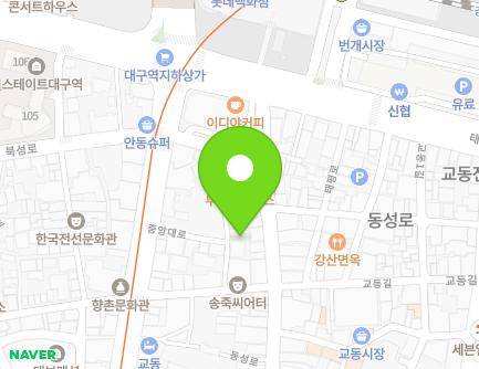 464-25 Jungang-daero, Jung-gu, Daegu, Republic of Korea Map