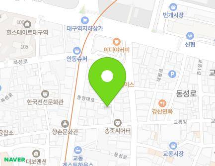 456-10 Jungang-daero, Jung-gu, Daegu, Republic of Korea Map