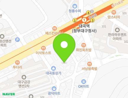 12 Biseul-ro 542-gil, Dalseo-gu, Daegu, Republic of Korea Map