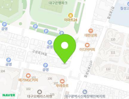 71 Chilseongnam-ro, Buk-gu, Daegu, Republic of Korea Map