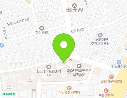 2567 Dalgubeol-daero, Suseong-gu, Daegu, Republic of Korea Map