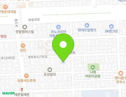 73 Gyejok-ro 517beon-gil, Daedeok-gu, Daejeon, Republic of Korea Map