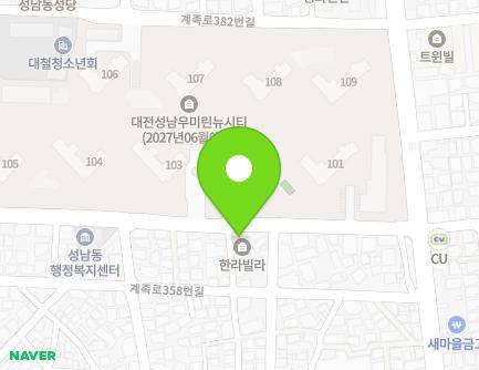 52 Uam-ro 195beon-gil, Dong-gu, Daejeon, Republic of Korea Map
