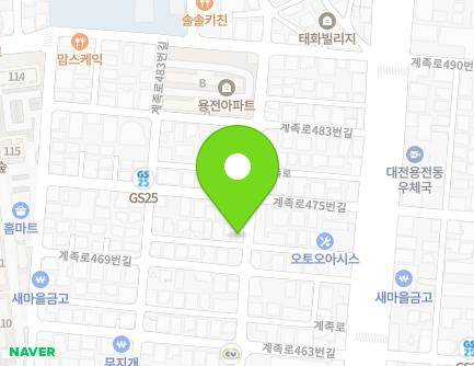 20-7 Gyejok-ro 469beon-gil, Dong-gu, Daejeon, Republic of Korea Map