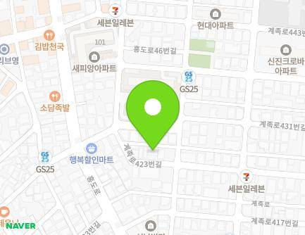 44 Gyejok-ro 423beon-gil, Dong-gu, Daejeon, Republic of Korea Map
