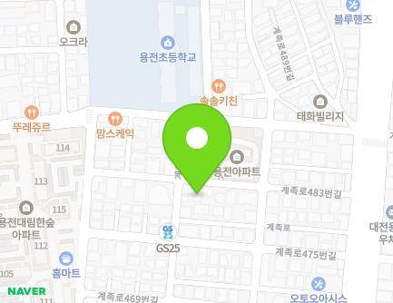 31 Gyejok-ro 483beon-gil, Dong-gu, Daejeon, Republic of Korea Map