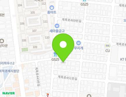 49 Gyejok-ro 457beon-gil, Dong-gu, Daejeon, Republic of Korea Map