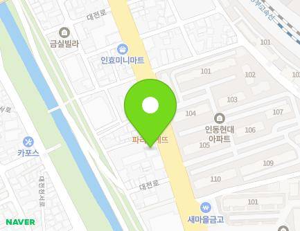 659 Daejeon-ro, Dong-gu, Daejeon, Republic of Korea Map
