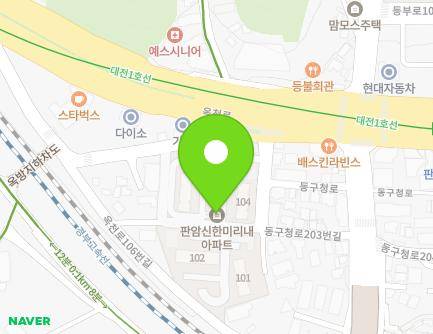 36 Donggucheong-ro 203beon-gil, Dong-gu, Daejeon, Republic of Korea Map