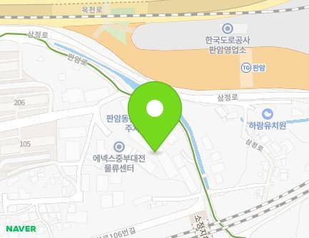 11 Panam-ro 62beon-gil, Dong-gu, Daejeon, Republic of Korea Map