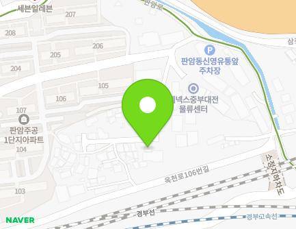 33 Panam-ro 62beon-gil, Dong-gu, Daejeon, Republic of Korea Map
