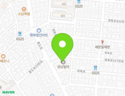 43 Gyejok-ro 417beon-gil, Dong-gu, Daejeon, Republic of Korea Map