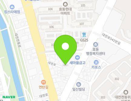 628-16 Daejeon-ro, Dong-gu, Daejeon, Republic of Korea Map