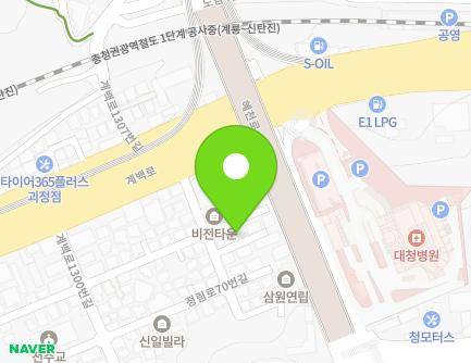 1310-19 Gyebaek-ro, Seo-gu, Daejeon, Republic of Korea Map