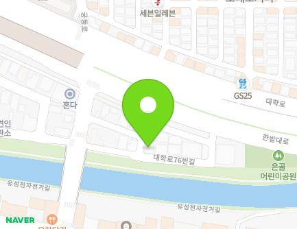 77 Daehak-ro 76beon-gil, Yuseong-gu, Daejeon, Republic of Korea Map