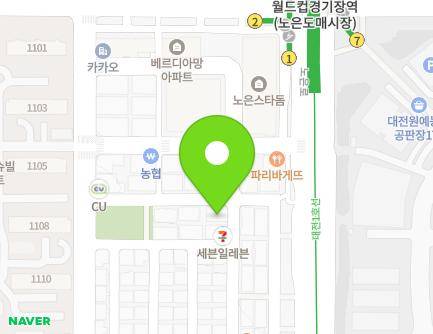 27-29 Wanggabong-ro 2beon-gil, Yuseong-gu, Daejeon, Republic of Korea Map