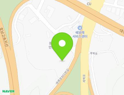 1-6 Gyebaek-ro 801beon-gil, Yuseong-gu, Daejeon, Republic of Korea Map