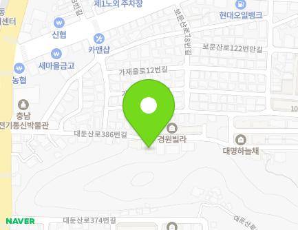 40 Daedunsan-ro 386beon-gil, Jung-gu, Daejeon, Republic of Korea Map
